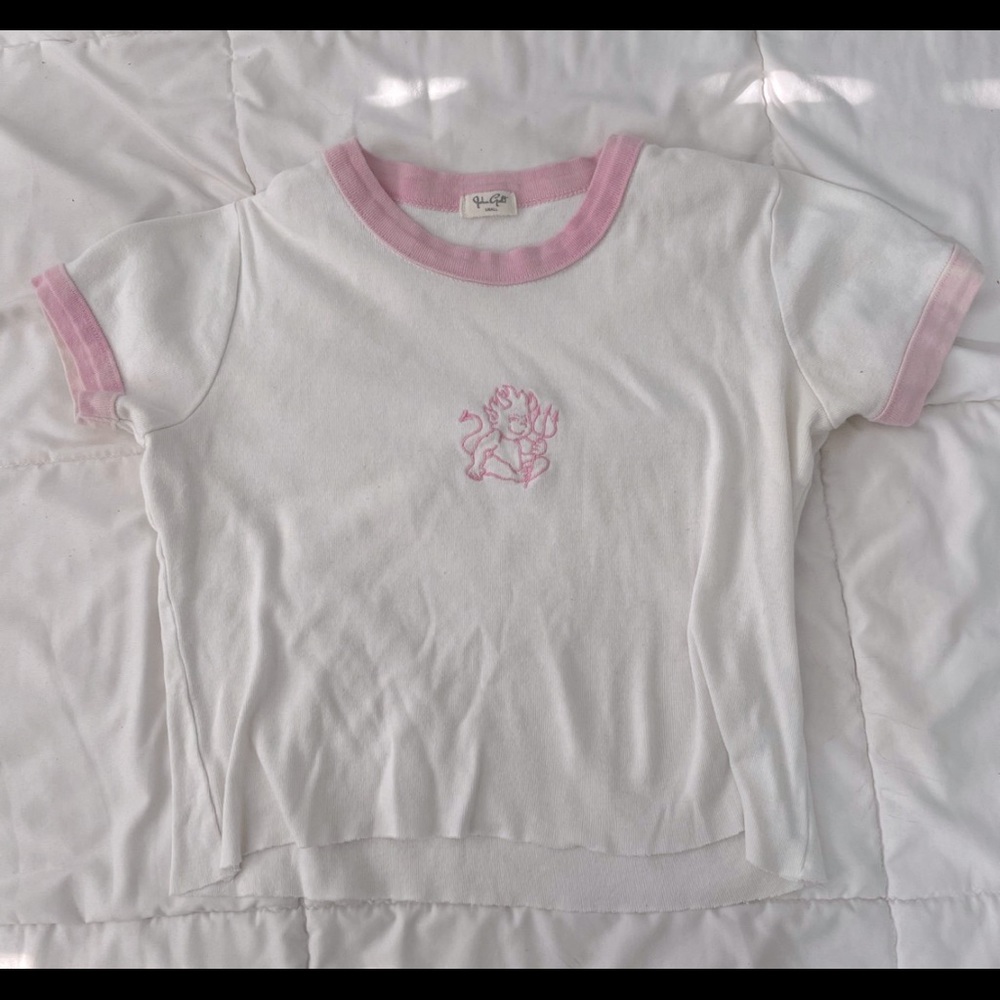 💗small pink devil baby tee💗 brandy | john galt